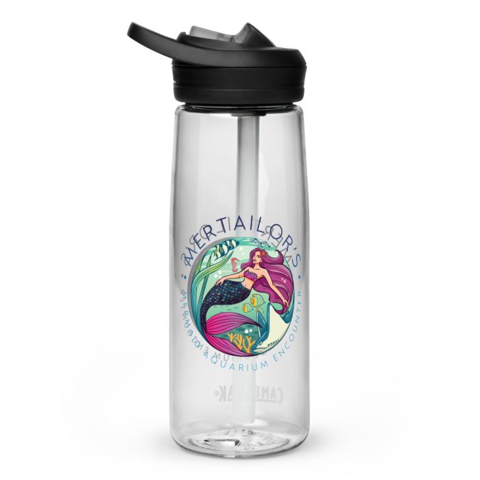Mertailor Aquarium Encounter Mermaid Emblem Sports Water Bottle