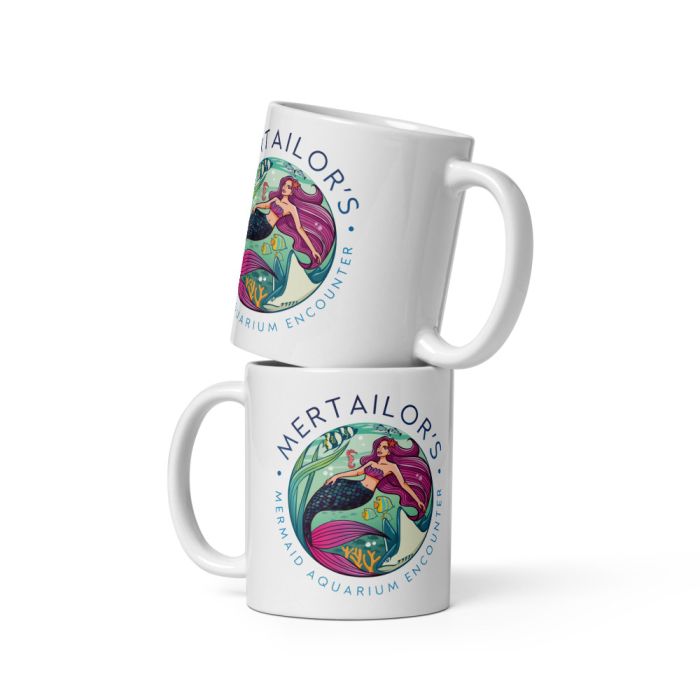 Mertailor Aquarium Encounter Mermaid Emblem Coffee Mug