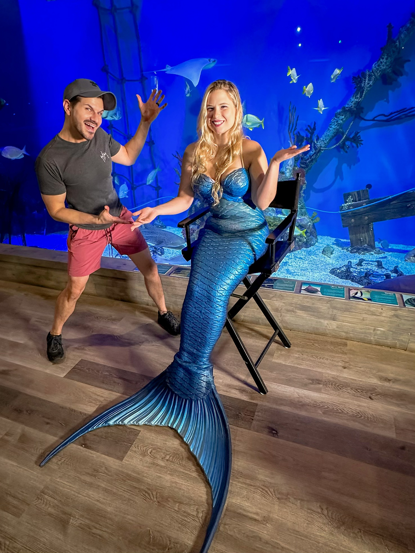 Underwater mermaid performance at Mertailor's Mermaid Aquarium Encounter in Lecanto Florida