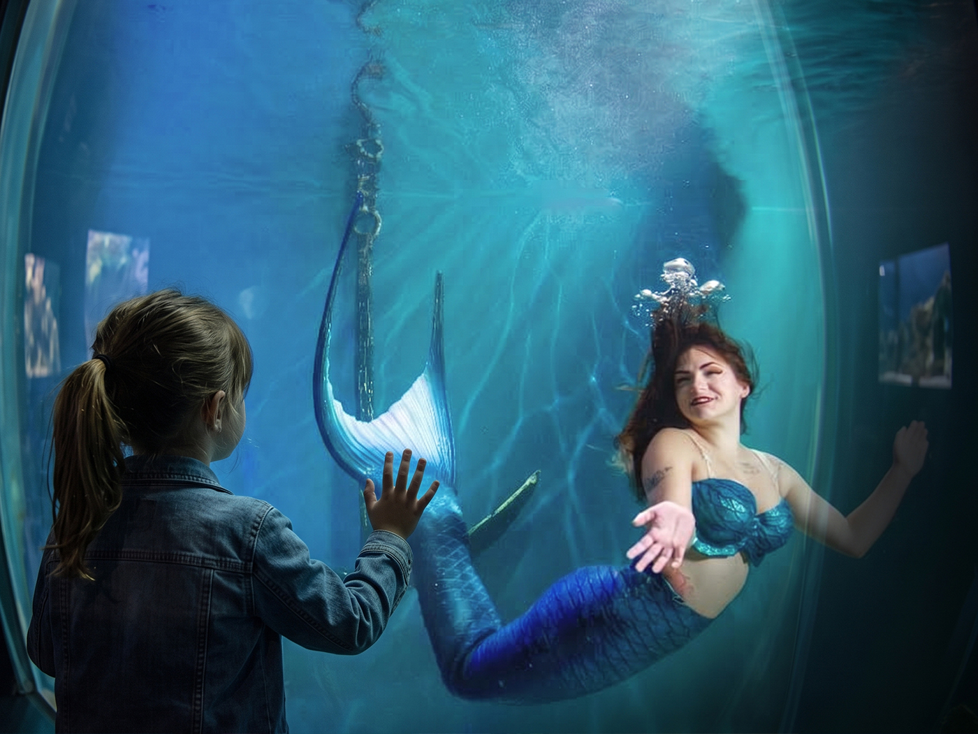 Family planning a day in Crystal River and visiting Mertailor's Mermaid Aquarium Encounter
